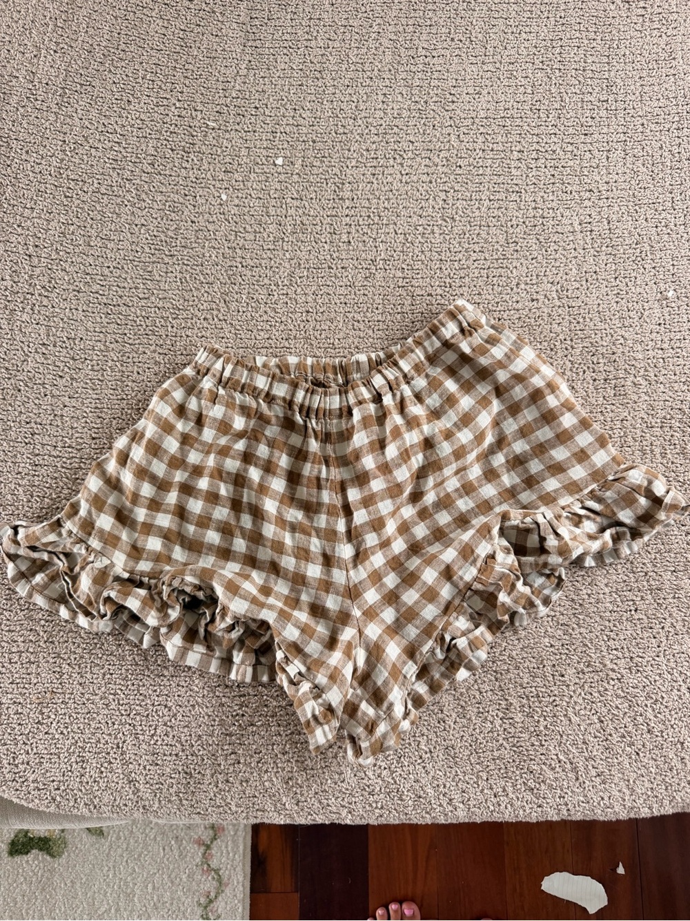 Bundle- handmade linen shorts + Mate the label crop sweatshirt